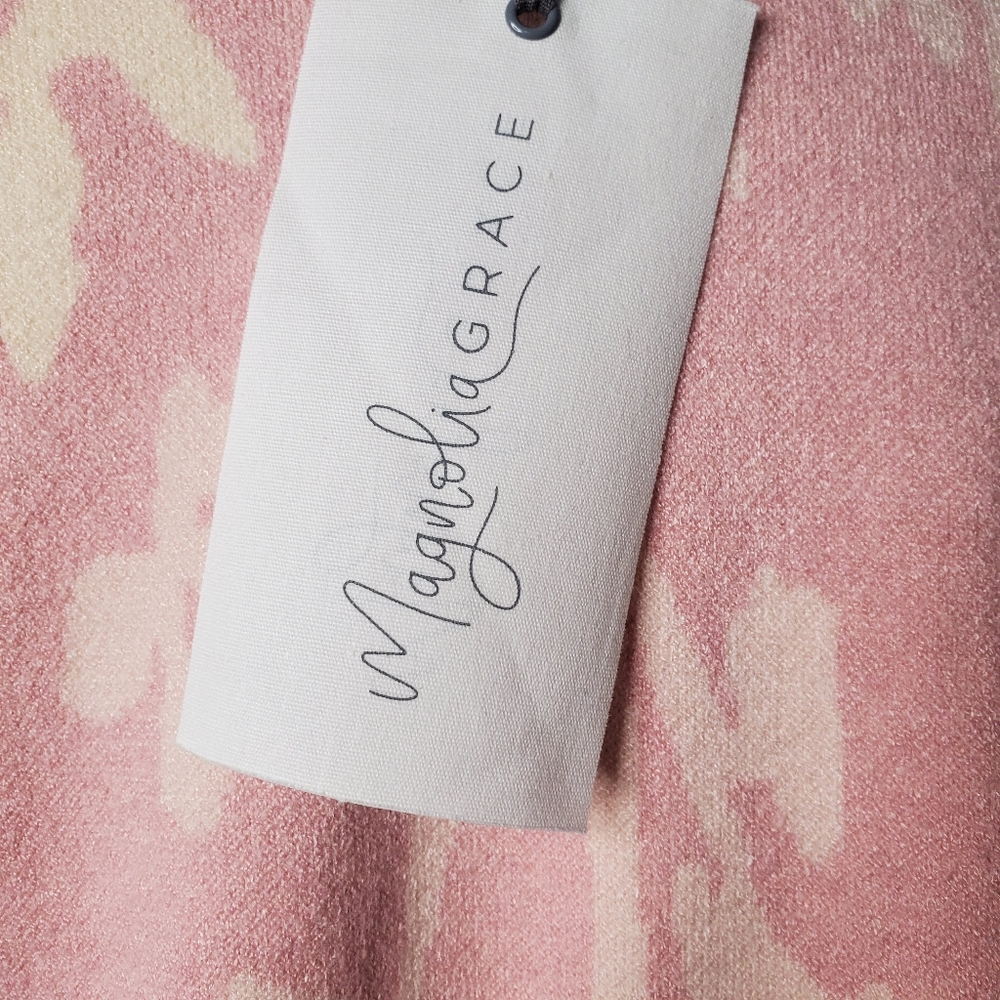 MAGNOLIA GRACE SIZE L PINK CARDIGAN SWEATEโฆ - Picture 10 of 11